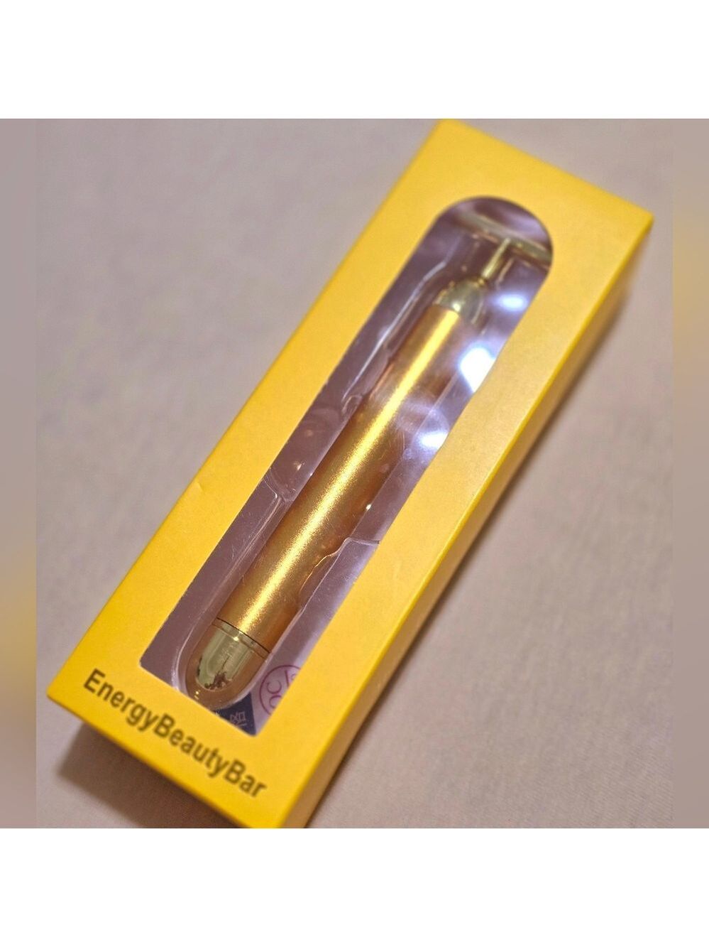 NEW! STYLEFOX BEAUTY Energy Gold Bar Face Massager Vibration Anti Aging Wrinkle